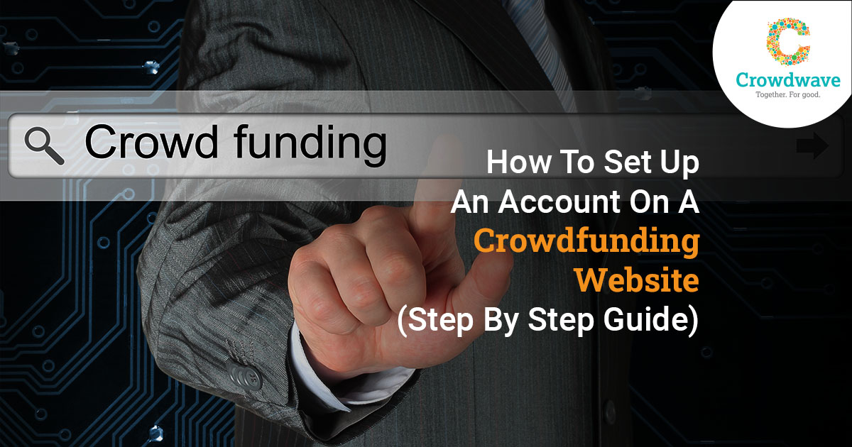 how to set up an account on a crowdfunding website