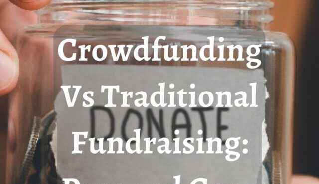 crowdfunding vs traditional fundraising pros and cons poster page