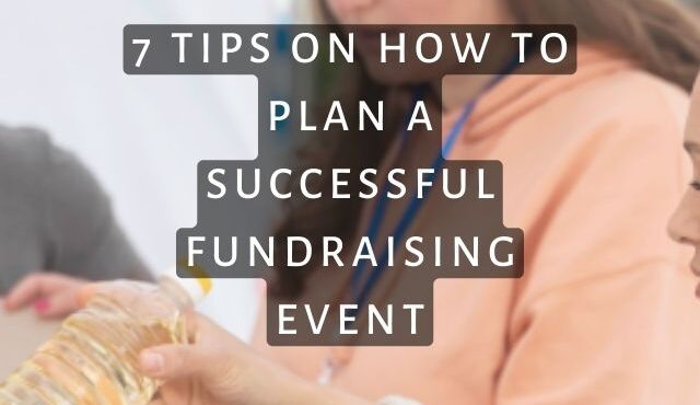 tips on how to plan a successful fundraising event poster page